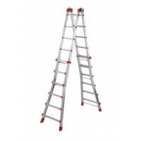 Echelle multifonctions 4+4 télescopique aluminium