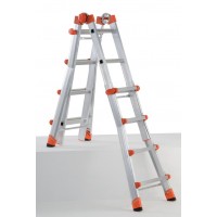 Echelle multifonctions 5+5 téléscopique aluminium